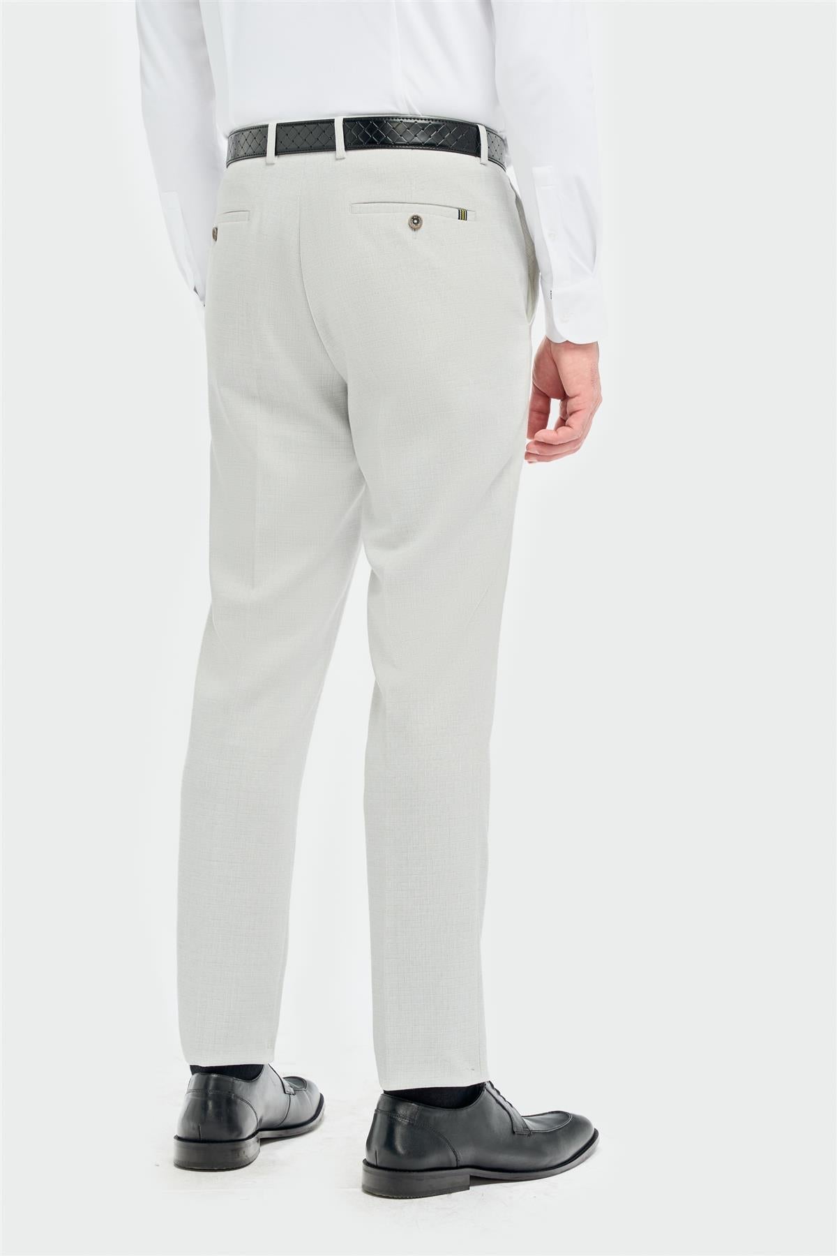 Tropez - Pantalon de costume gris pour homme