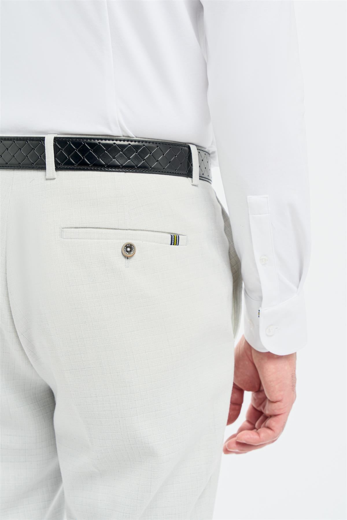 Tropez - Pantalon de costume gris pour homme