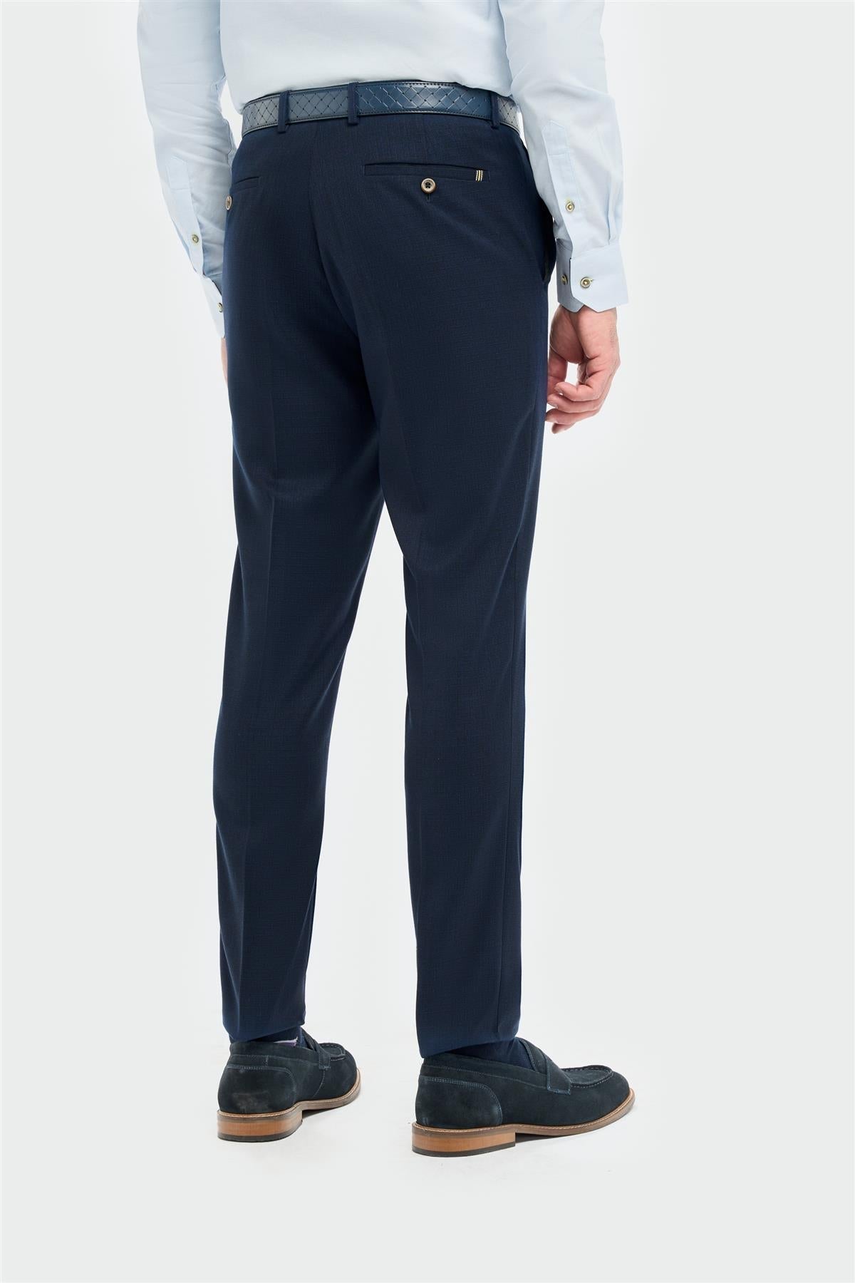 Tropez - Pantalon de costume bleu marine pour homme
