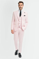Tropez - Blazer rose pour homme, coupe ajustée