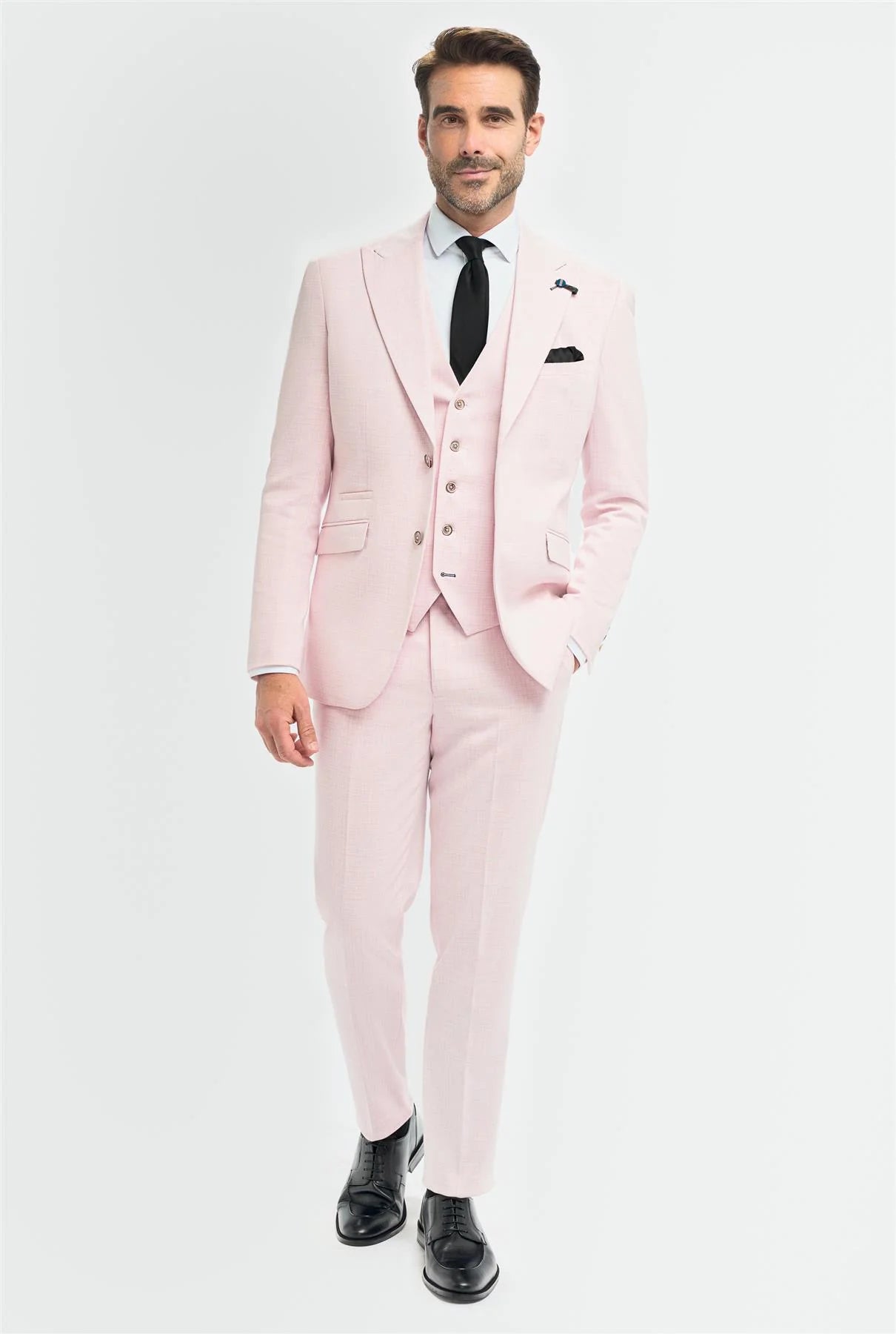 Tropez - Blazer rose pour homme, coupe ajustée
