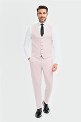 Tropez - Gilet rose pour homme