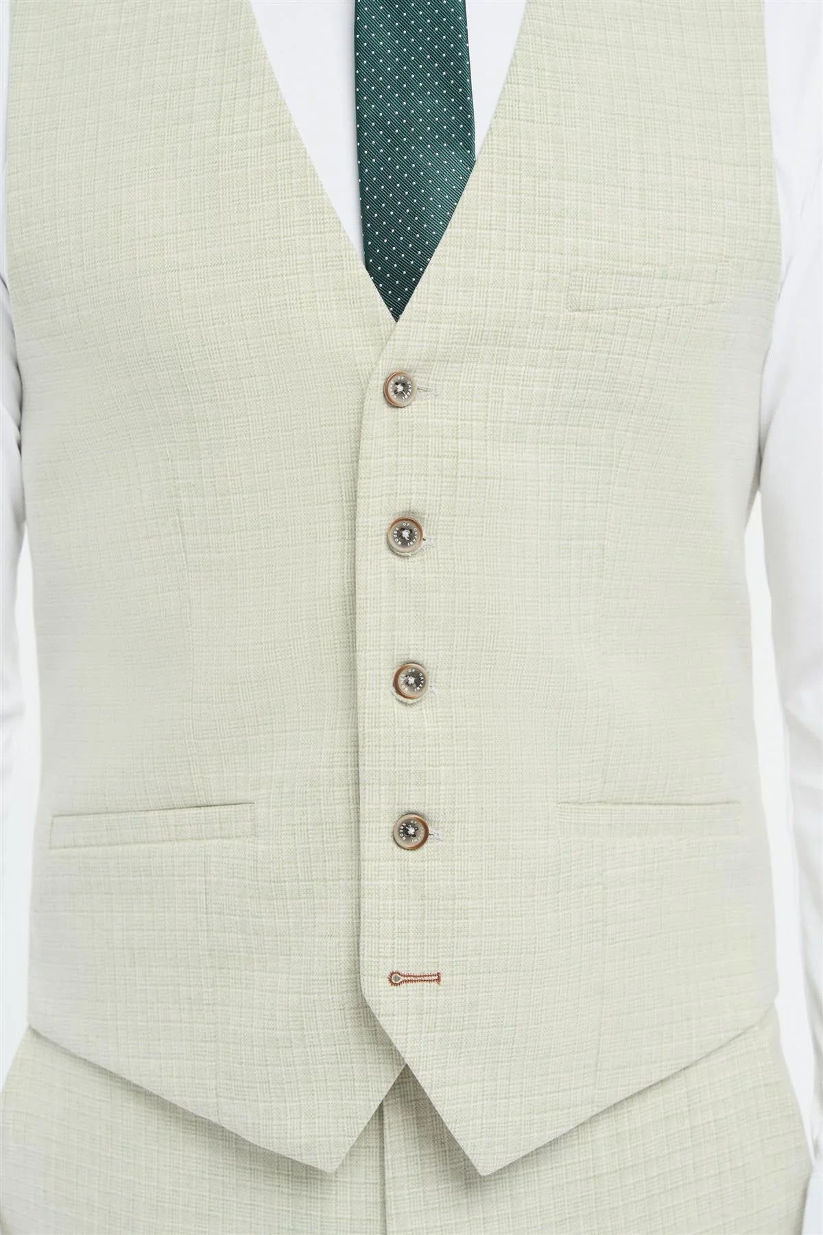 Tropez - Gilet vert sauge pour homme