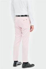 Tropez - Men's 3 Piece Pink Tailored Fit Suit