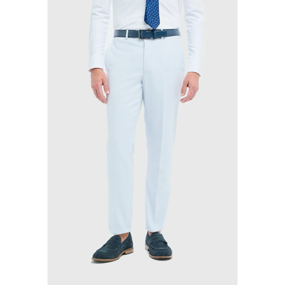 Pantalon habillé bleu ciel pour homme Tropez