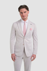 Vasco - Blazer beige à chevrons pour homme