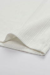 T-shirt classique blanc côtelé pour homme