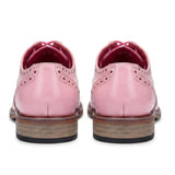 Wolf - Chaussures habillées Richelieu à bout fleuri rose pour homme