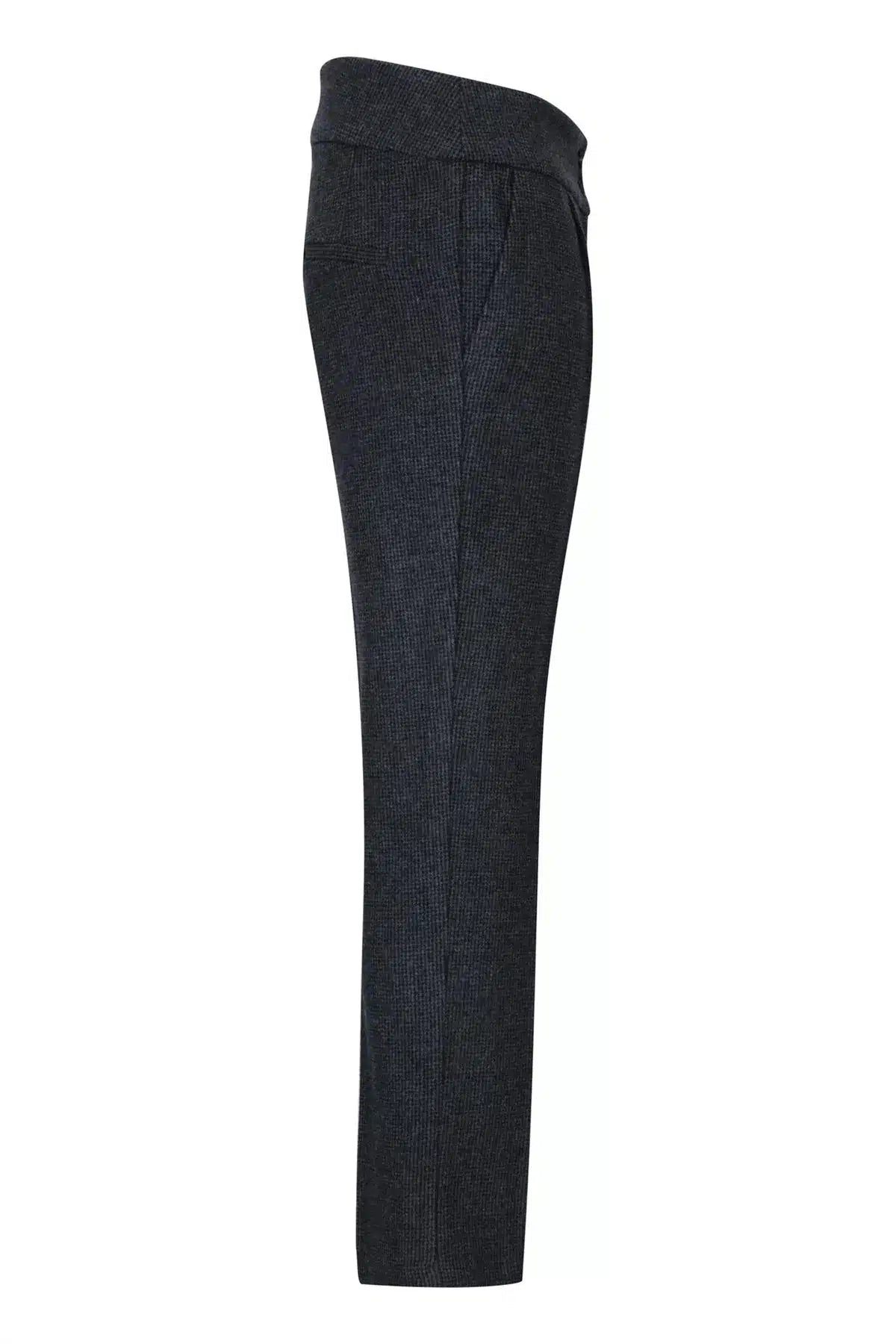 Women Grey Tweed Herringbone Trousers 1920's Peaky Tailored Fit Vintage Retro