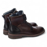 York - Bottines en cuir marron à lacets Olmo pour homme