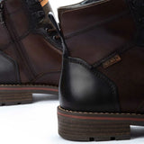 York - Bottines en cuir marron à lacets Olmo pour homme