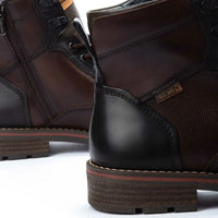 York - Bottines en cuir marron à lacets Olmo pour homme